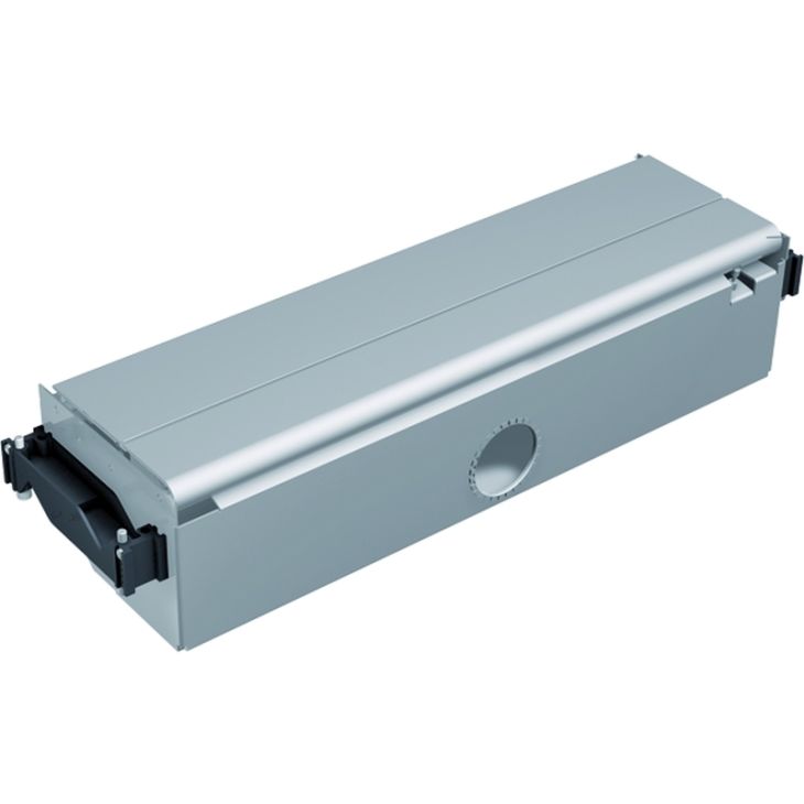 Kantoor elektrificatie en kabelmanagement - Bachmann - CONFERENCE kaderloos inbouwraam 8 modulen grijs metalic - 338.0230