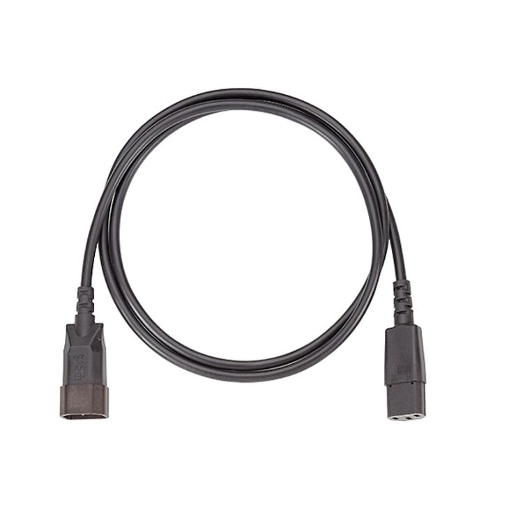 Kantoor elektrificatie en kabelmanagement - Bachmann - Non- heating appliance extension 10A H05VV-F 3G1mm², 1,5m zwart - 356.127