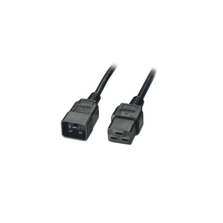 Werf- en werkplaatsmateriaal - Bachmann - Verlengsnoer H05VV-F 3G1,5mm², 2m zwart - 356.1735