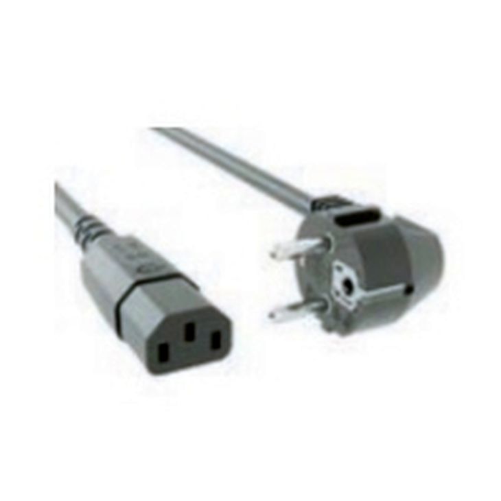 Kantoor elektrificatie en kabelmanagement - Bachmann - IEC Aansluitsnoer H05VV-F 3G1,5mm², 0,5m grijs - 356.910