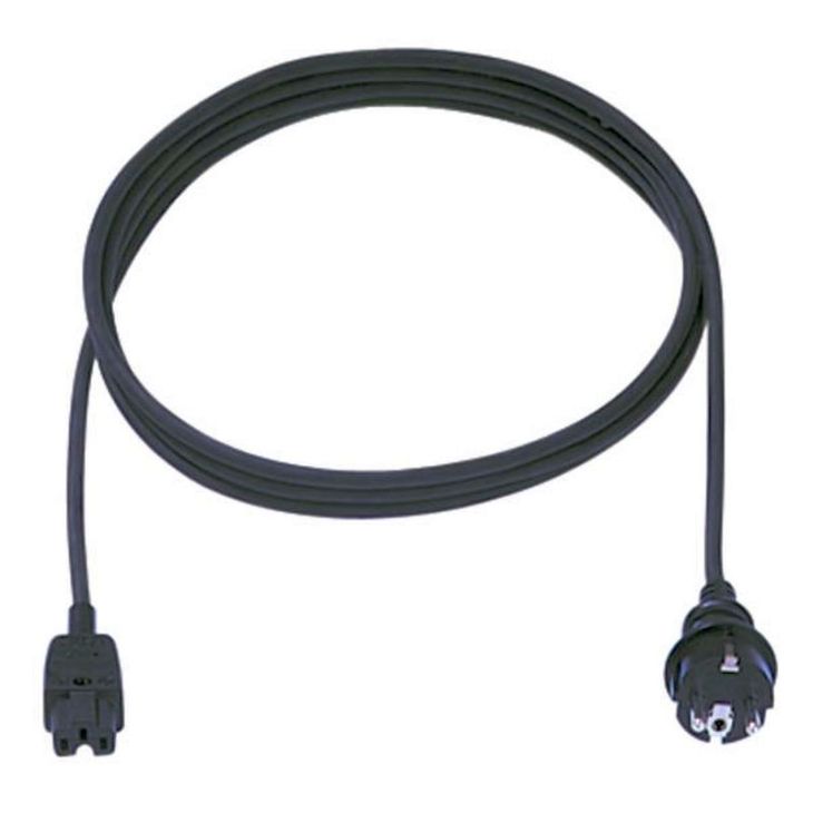 Kantoor elektrificatie en kabelmanagement - Bachmann - Aanzetsnoer H05VV-F 3G1mm², 2m 30/Typ789 zwart - 373.184