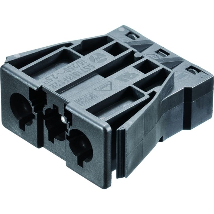 Électrification des bureaux et gestion des câbles - Bachmann - Inbouw stekker GST18/3 zwart - 375.506