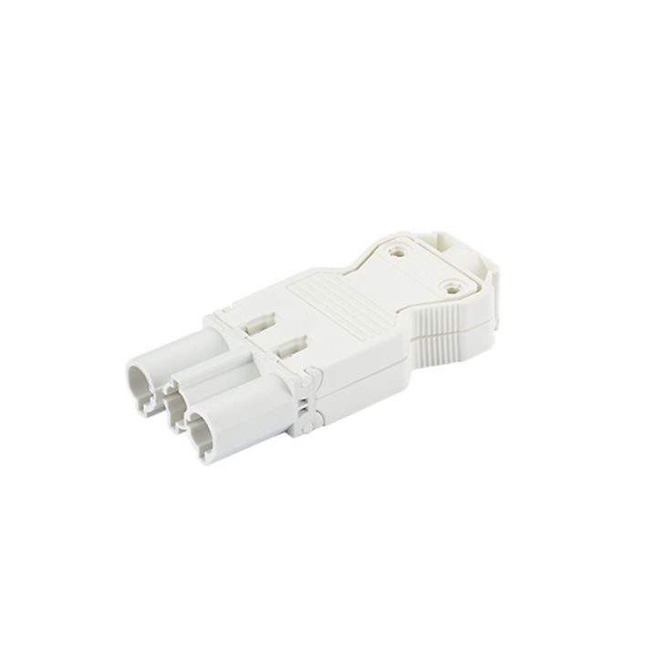 Kantoor elektrificatie en kabelmanagement - Bachmann - Recht stekker GST18i3/3 wit - 375.517