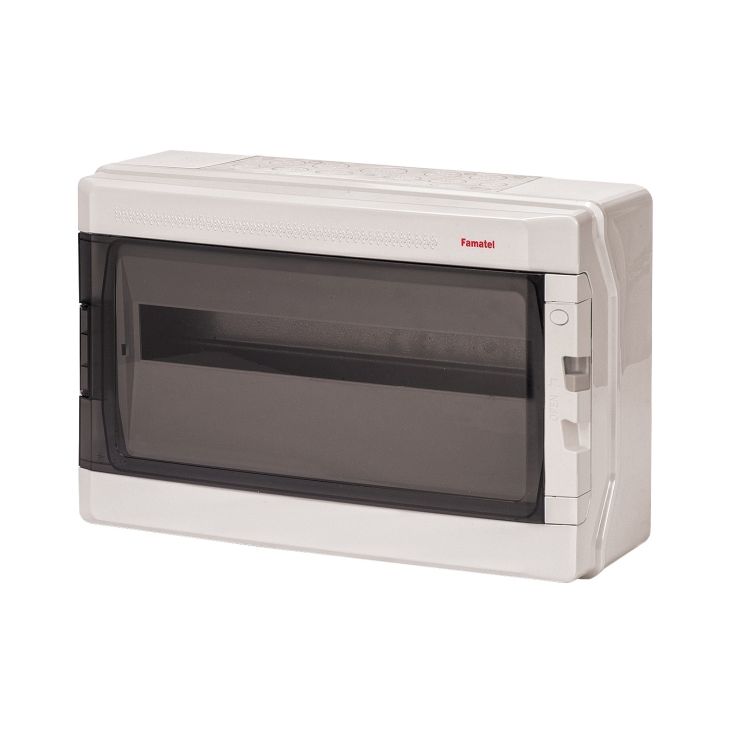 Installatiemateriaal - Famatel - AcquaPlus IP65 - Verdeelkast 1 x 18 modules - met klem - 39018