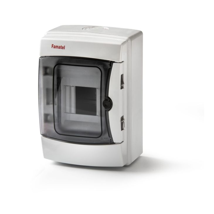 Installatiemateriaal - Famatel - Acqua IP65 - Verdeelkast 1 x 4 modules - 3904-T
