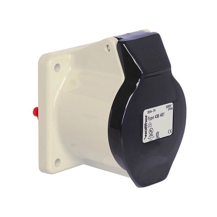 Stekkers, schakelaars en stopcontacten - Walther Werke - CEE Stopcontact recht 16A 4P 500V - 410407