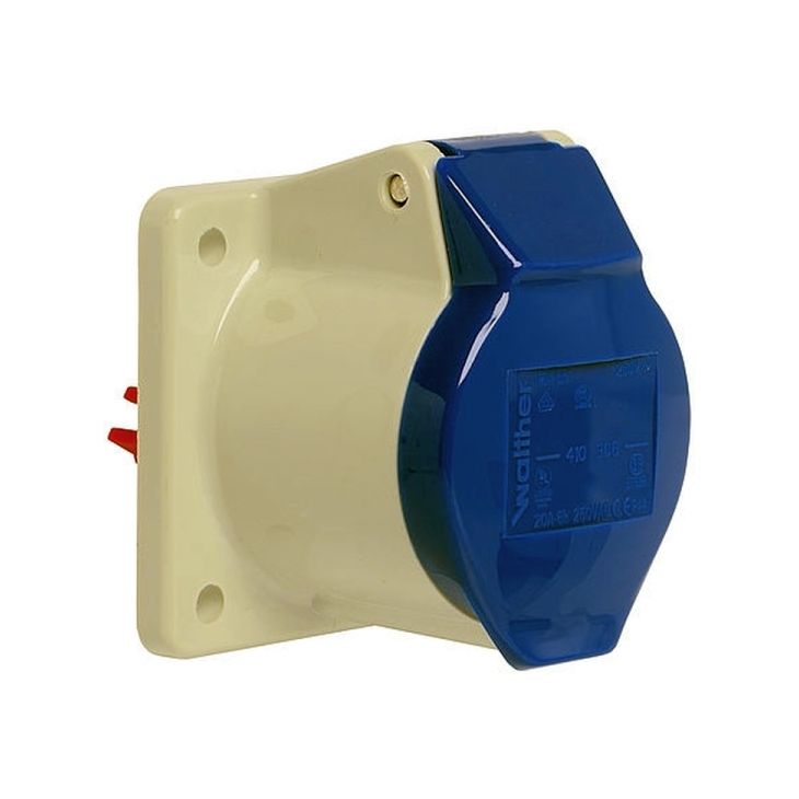 Stekkers, schakelaars en stopcontacten - Walther Werke - CEE Stopcontact recht 16A 4P 220V - 410409