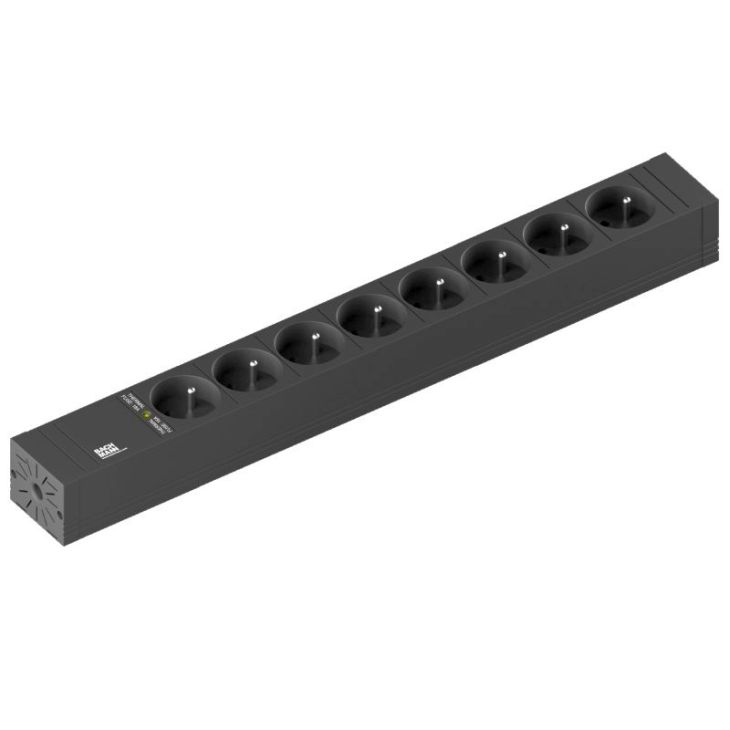 Électrification des bureaux et gestion des câbles - Bachmann - Connect Line 1U 8x UTE + Fusible thermique - 420.0007