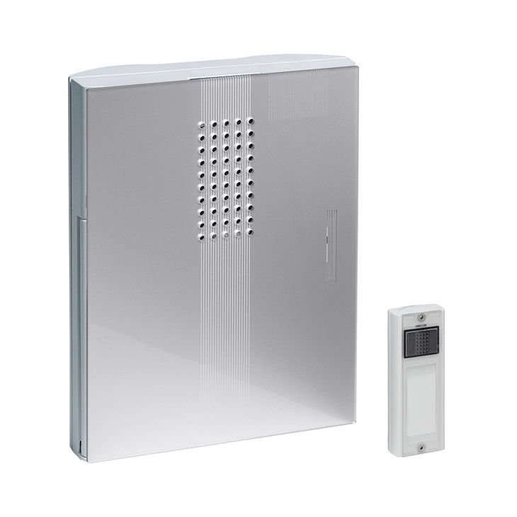 Communication de porte et contrôle d'accès - Grothe - MISTRAL 300M SI Kit sans fil blanc / argent - portée 500 métres - 43144
