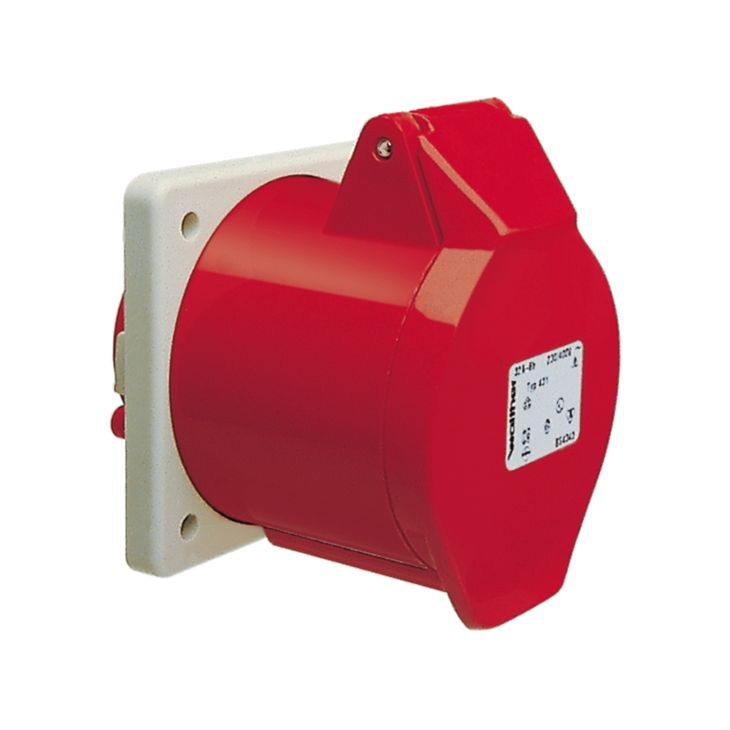 Fiches, interrupteurs et prises de courant - Walther Werke - Anbaudose gerade 32A 5P 400V 6hIP44 - 431