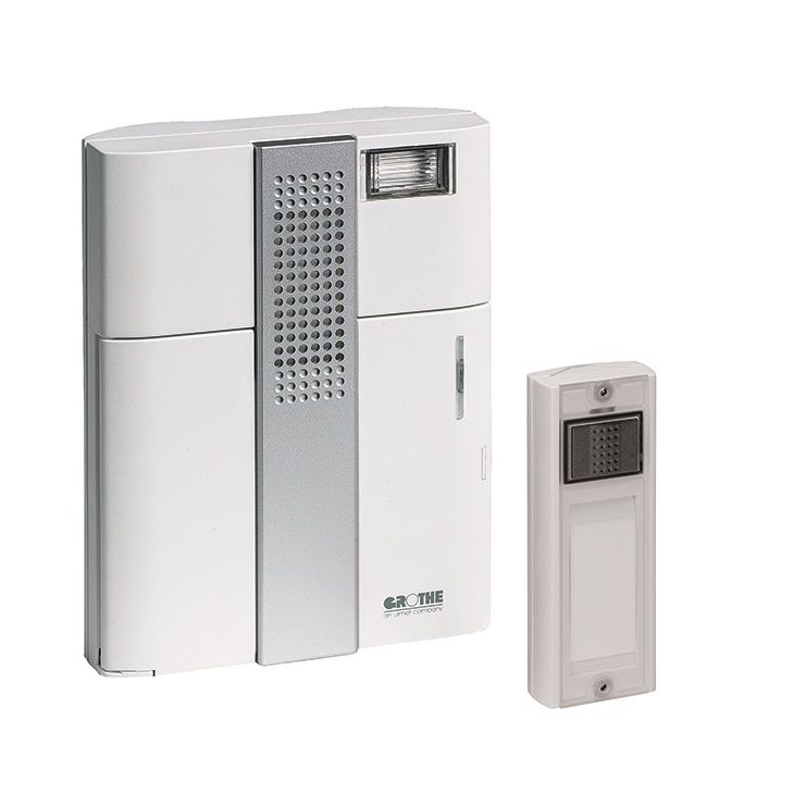 Deurcommunicatie en toegangscontrole - Grothe - MISTRAL 300 Draadloze gong - bereik 500m (8-12 V AC/DC of batterijen 4x1,5V) - 43300