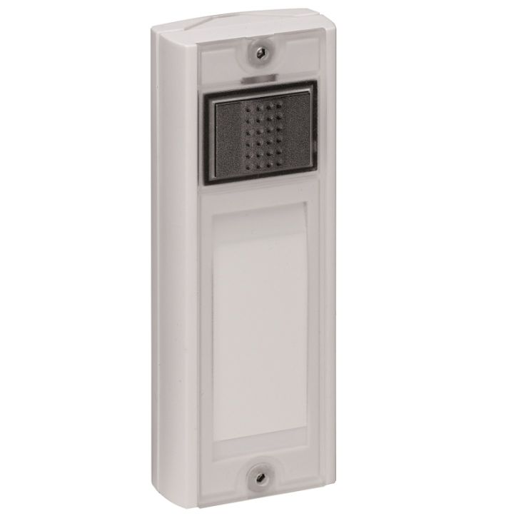 Deurcommunicatie en toegangscontrole - Grothe - MISTRAL waterdichte beldrukker wit IP54 -bereik 500 meter - 43441