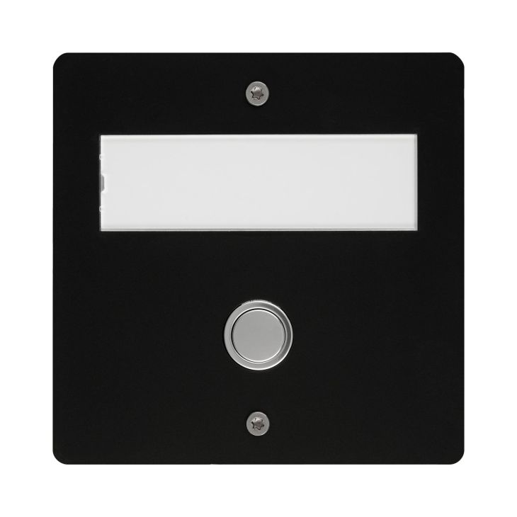 Communication de porte et contrôle d'accès - Grothe - ETA Funk UP bouton poussoir émetteur apparent IP44 noir - 43454