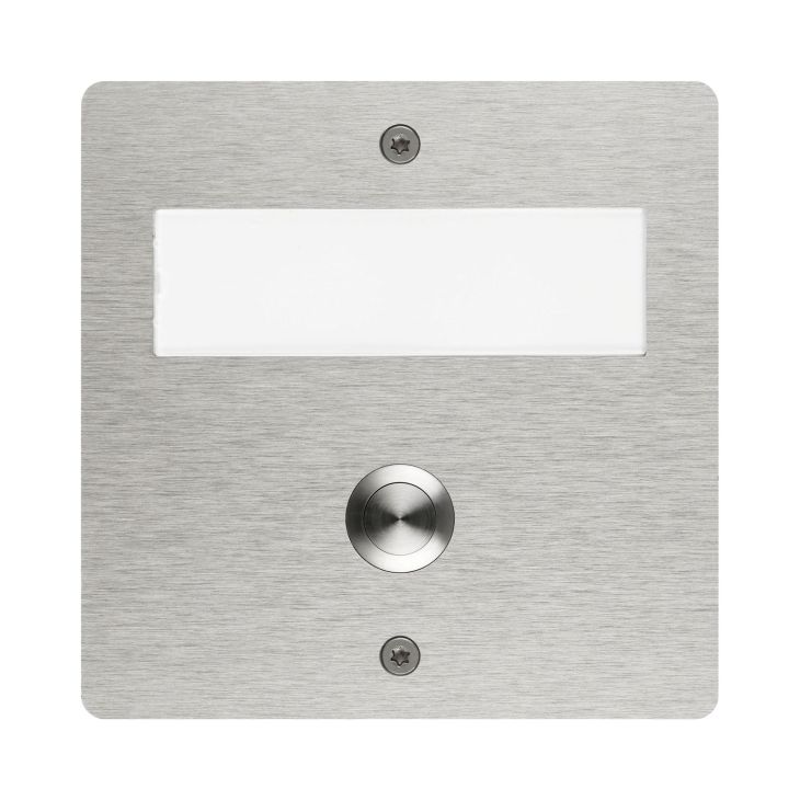 Communication de porte et contrôle d'accès - Grothe - ETA Funk UP bouton poussoir émetteur encastrée IP44 inox - 43455