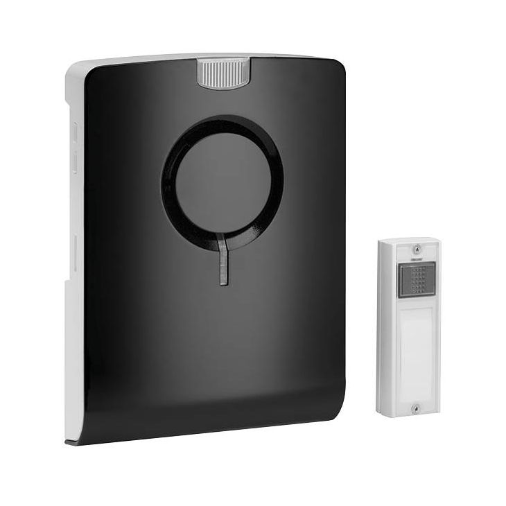 Deurcommunicatie en toegangscontrole - Grothe - MISTRAL 650 SW Draadloze set zwart/wit, bereik 500m, (excl.) batt. 4x1,5V LR14/C - 43552