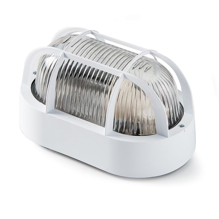 Verlichting - Famatel - Hublot ovaal kunstof E27 60W wit - 4410-G