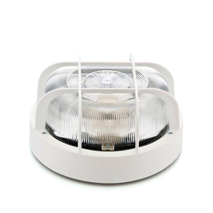 Éclairage - Famatel - Hublot Rond PVC Variant E27 75W blanc - 4412-G