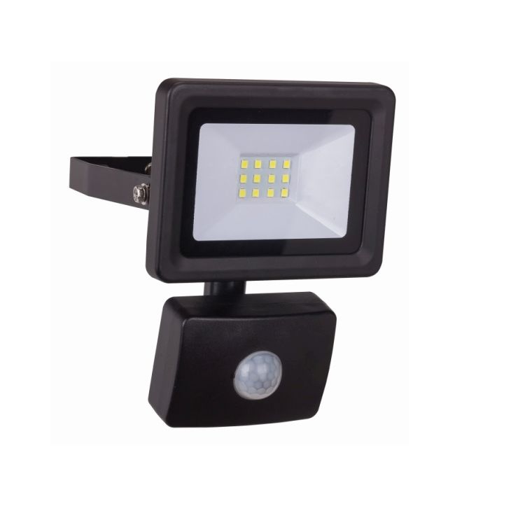 Éclairage - Schwabe - Optiline projecteur LED 10W avec détecteur, 900lm, 1m H07RNF 3G1 sans fiche, IP44 - 46333