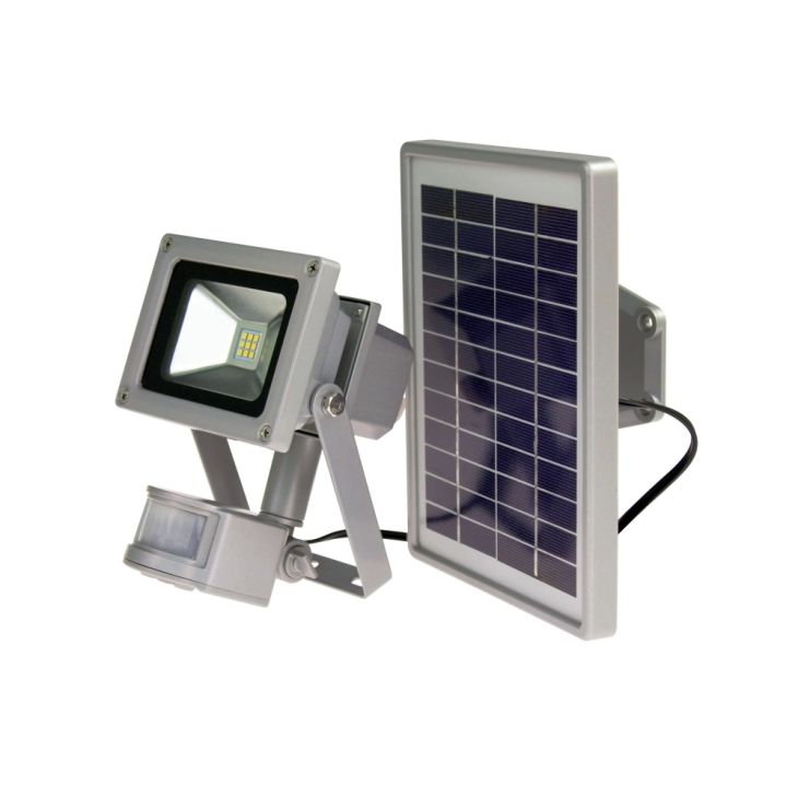 Éclairage - Schwabe - SOLAR LED 10W +détecteur 180° 550lm IP44 câble 3m - 46978
