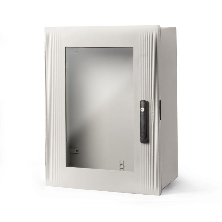 Matériel d'installation - Famatel - IP66 armoire murale en polyesterXXL avec porte transparente et fermeture 3p (800 x 640 x 300mm) - 49168-T-3P