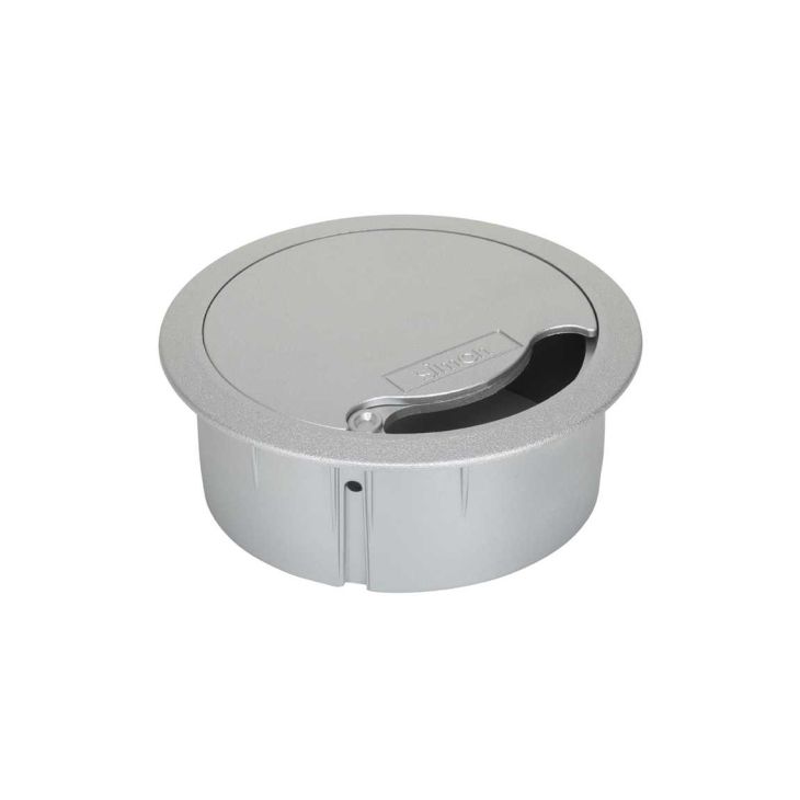 Électrification des bureaux et gestion des câbles - Simon - Sortie de cables diametre 102 - Aluminium - 52055000-033