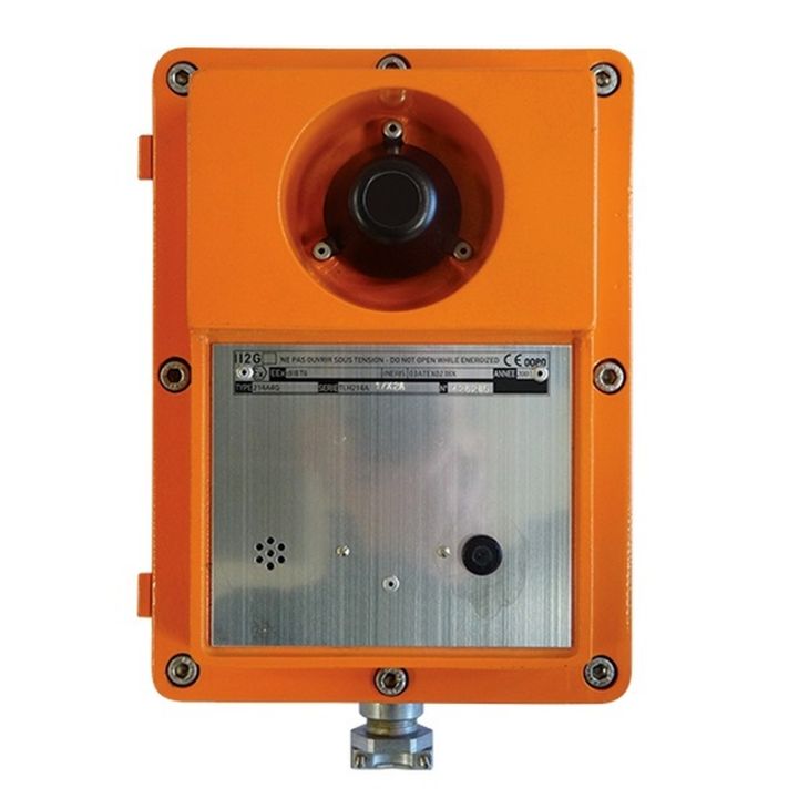 Communication de porte et contrôle d'accès - Castel - Portier audio PoE ATEX Full IP/SIP 1 bouton d'appel - 540.6900