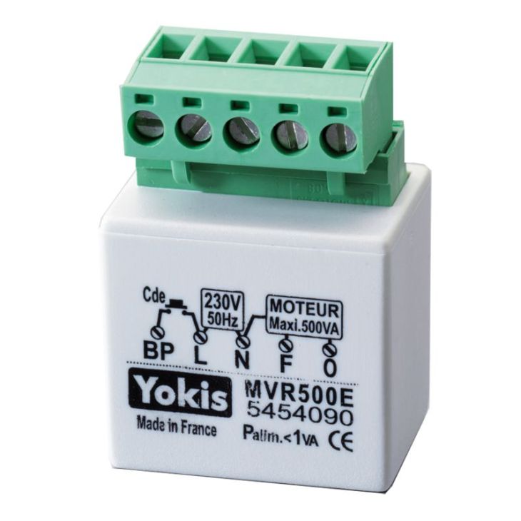 Smart home en building - Yokis - MVR500E -Sturing Rolluik en zonnewering 500W (inbouw) - 5454090