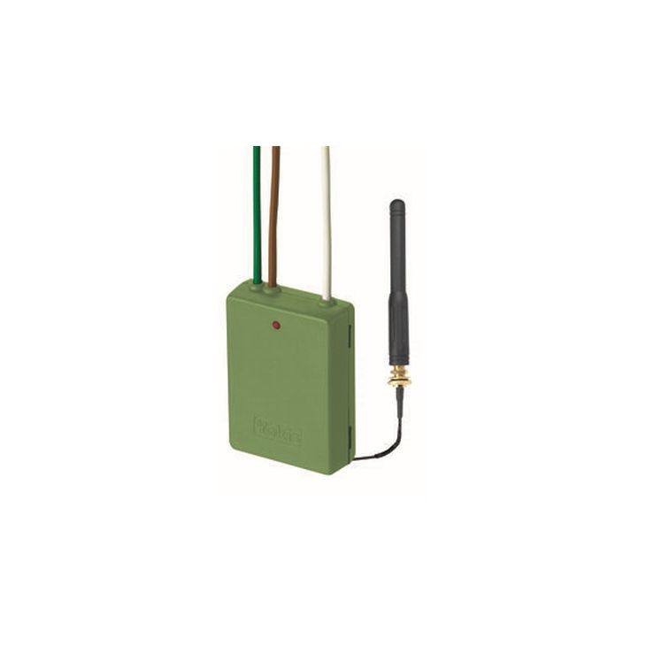 Smart home en building - Yokis - E2BPPX - Tweekanaals draadloze inbouwzendervoor pulsdrukker (met externe antenne) - 5454414