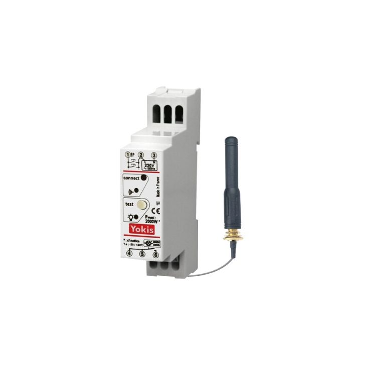 Smart home en building - Yokis - MTR2000MRPX - Draadloos getemporiseerde relais met nuldraad en antenne 2000W - 5454465