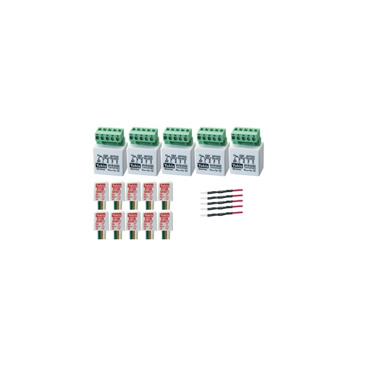 Smart home en building - Yokis - SHUTTERWIREDKIT - Bedrade kit voor de automatisering van 5 rolluiken - 5454554