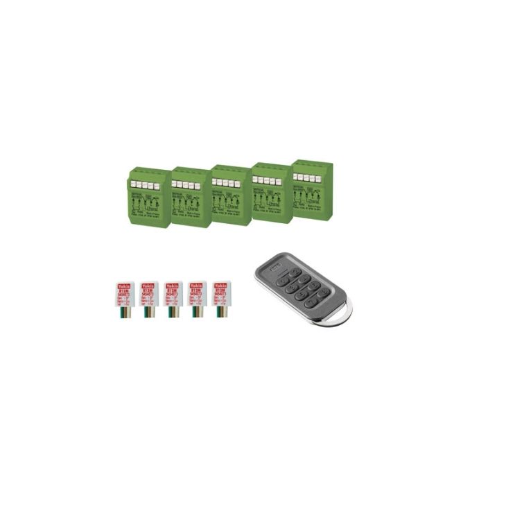 Maison et bâtiment intelligents - Yokis - SHUTTERRADIOKIT - Kit sans fil pour l'automatisation de 5 volets roulants - 5454556