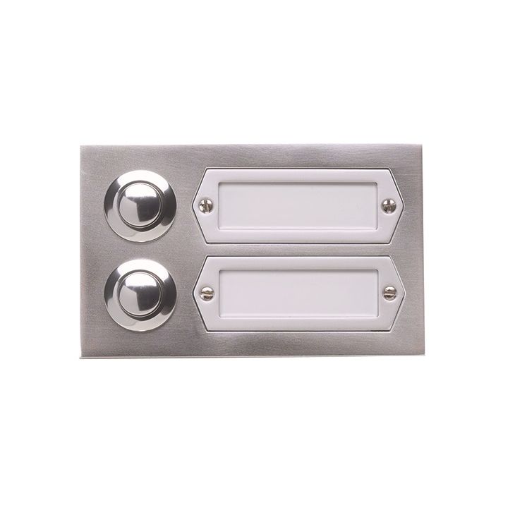 Communication de porte et contrôle d'accès - Grothe - ETA 502 GA poussoir de cloche, aluminium argent anodisé - 55532
