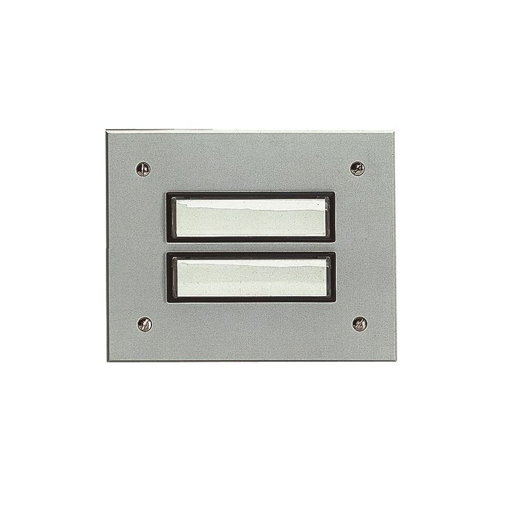 Deurcommunicatie en toegangscontrole - Grothe - ETA 802 EV1 Deurbel 2 knoppen uit aluminium (geanodiseerd) EV1 - 55802