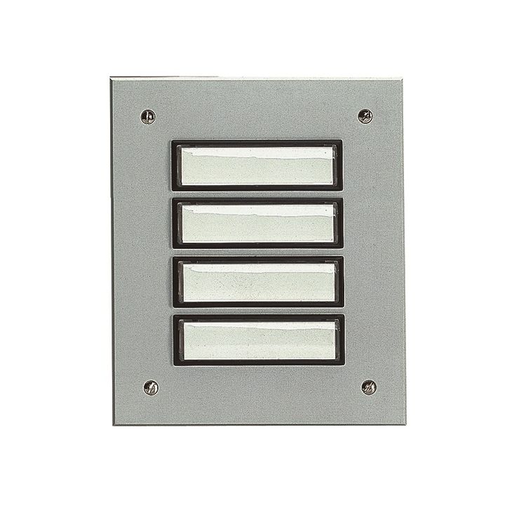 Deurcommunicatie en toegangscontrole - Grothe - ETA 804 EV1 Deurbel 4 knoppen uit aluminium (geanodiseerd) EV1 - 55804