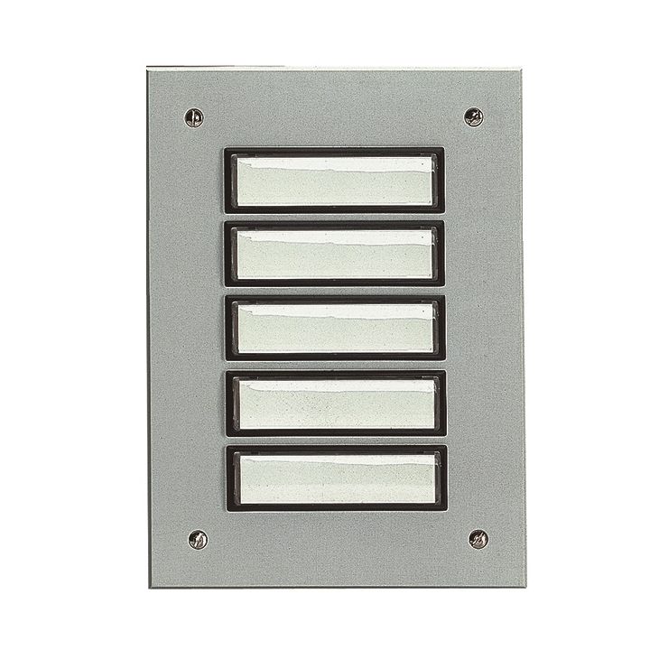 Deurcommunicatie en toegangscontrole - Grothe - ETA 805 EV1 Deurbel 5 knoppen uit aluminium (geanodiseerd) EV1 - 55805