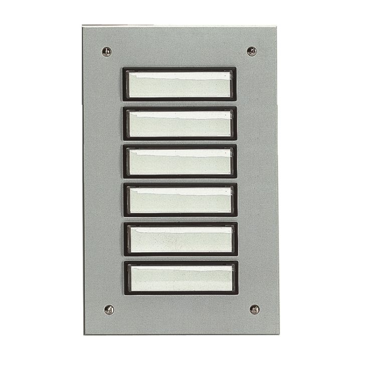 Deurcommunicatie en toegangscontrole - Grothe - ETA 806 EV1 Deurbel 6 knoppen uit aluminium (geanodiseerd) EV1 - 55806