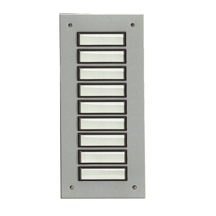 Communication de porte et contrôle d'accès - Grothe - ETA 809 EV1 Sonnette 9 boutons en aluminium (anodisé) EV1 - 55809