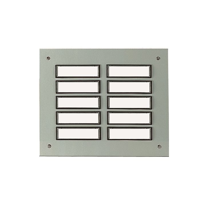 Deurcommunicatie en toegangscontrole - Grothe - ETA 855 EV1 Deurbel 2x5 knoppen uit aluminium (geanodiseerd) EV1 - 55830