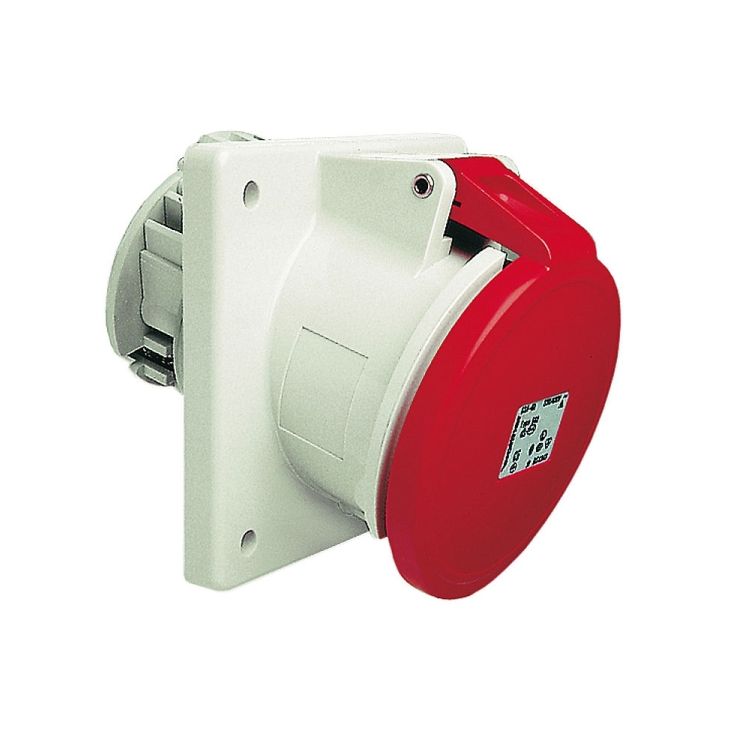 Stekkers, schakelaars en stopcontacten - Walther Werke - Inbouwdoos schuin 63A 5P 230V 9h IP44 - 562509