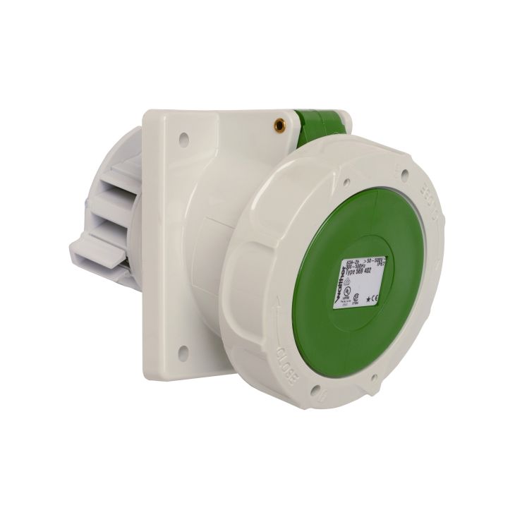 Fiches, interrupteurs et prises de courant - Walther Werke - Anbaudose schrâ€žg 63A 4P >50 500V - 569402