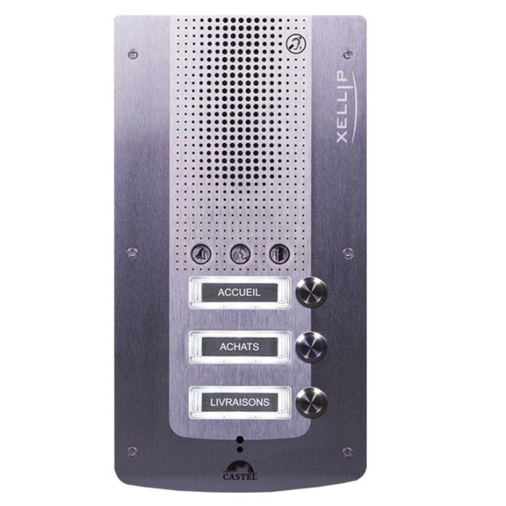 Deurcommunicatie en toegangscontrole - Castel - XE AUDIO 3B deurpost audio Full IP/SIP 3drkknp. - 590.0200