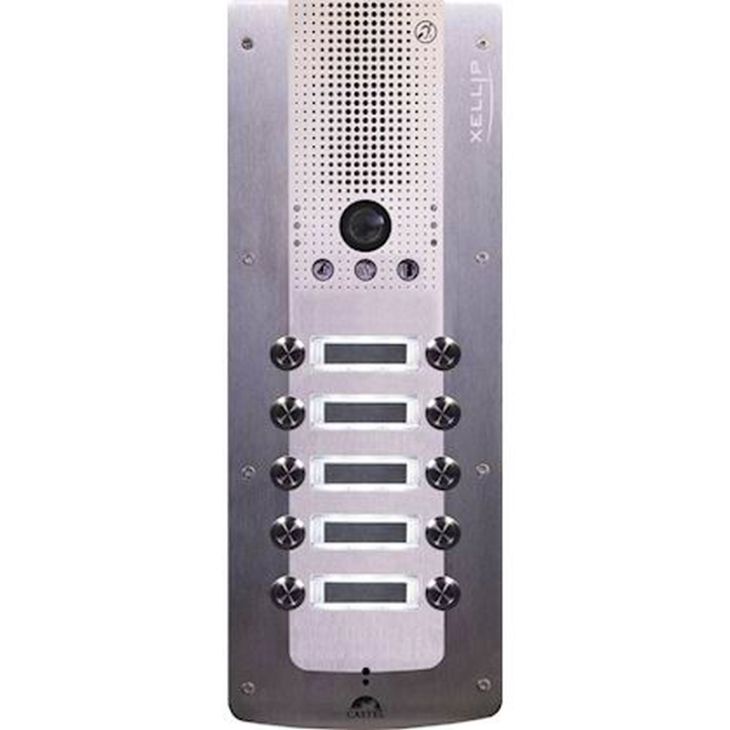 Communication de porte et contrôle d'accès - Castel - XE VIDEO 10B Portier audio video Full IP/SIP 10 boutons - 590.2500