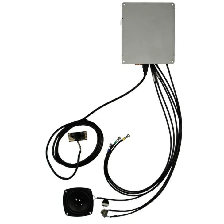 Communication de porte et contrôle d'accès - Castel - XE K VIDEO Kit A/V POE IP/SIP 1bp 3 Leds sur carte - 590.5610