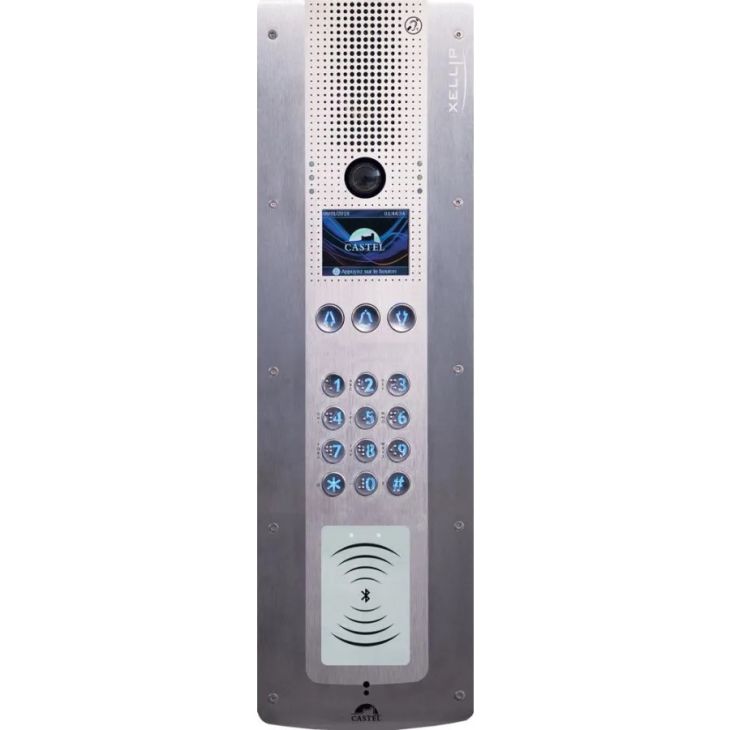 Communication de porte et contrôle d'accès - Castel - Portier audio vidéo Full IP/SIP à défilement de noms avec lecteur Bluetooth - PoE - 590.7910