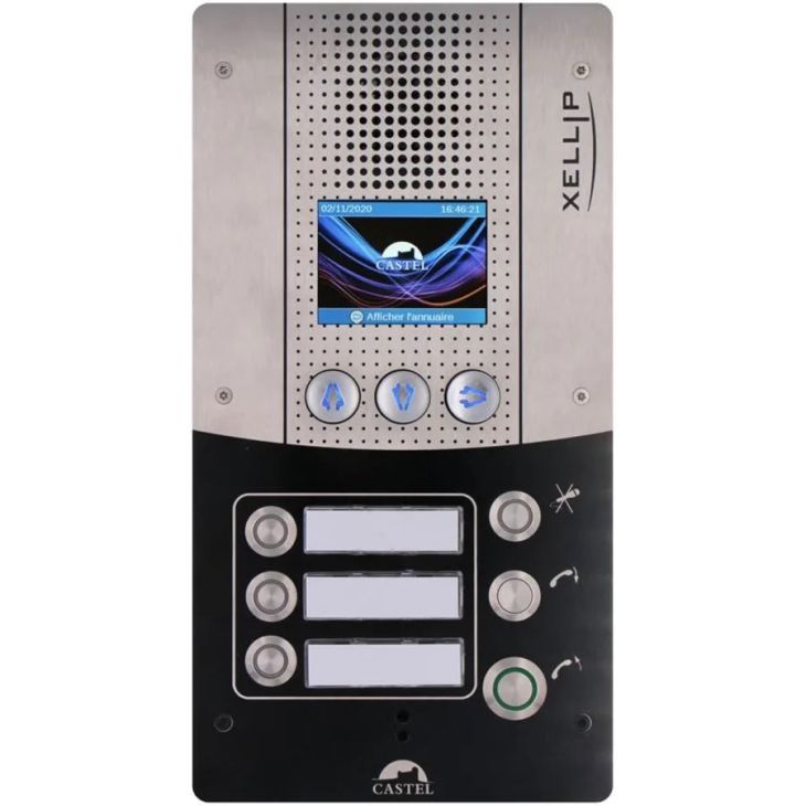 Communication de porte et contrôle d'accès - Castel - Poste chef audio Full IP/SIP version platine - 590.8500