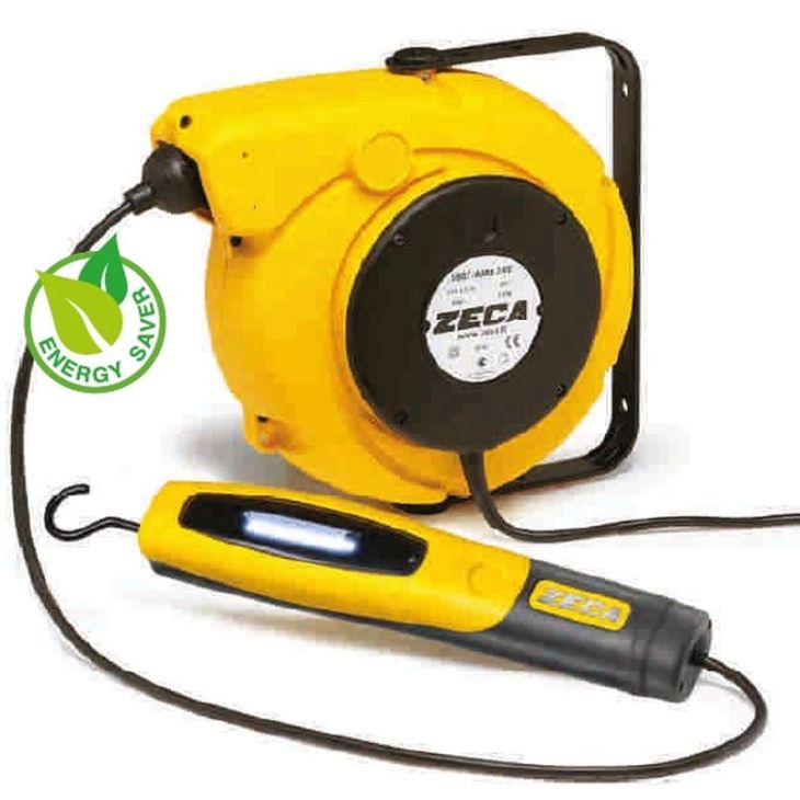 Werf- en werkplaatsmateriaal - Zeca - Haspel+trafo 14 + 1,5 met looplamp370 - 5908370