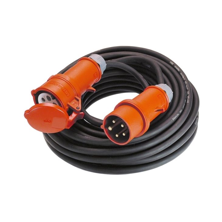 Fiches, interrupteurs et prises de courant - Walther Werke - CEE Rallonge 16A, 11Kw 25mtr. H07RN F 5G1,5mm - 60368
