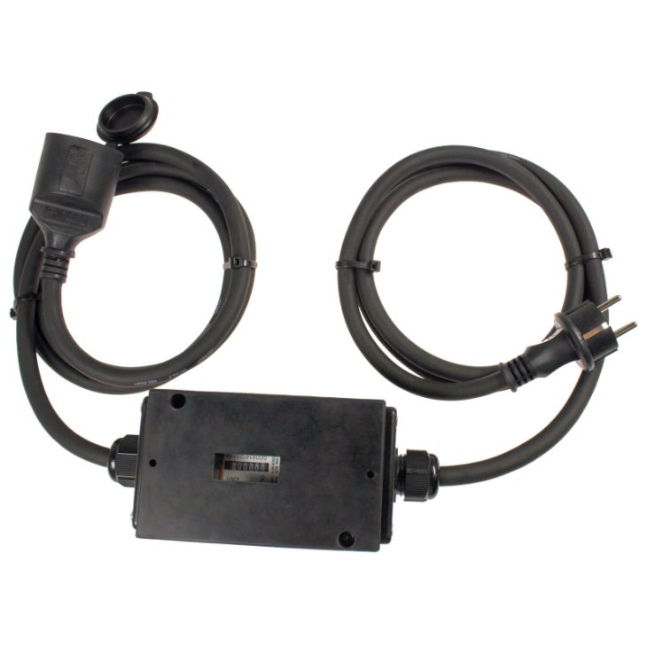 Matériel pour le chantier et l'atelier - Schwabe - MIXO Compteur électrique MID 230V 2x1,5 m H07RN-F 3G2,5 CEE 3P caoutchouc - 60748
