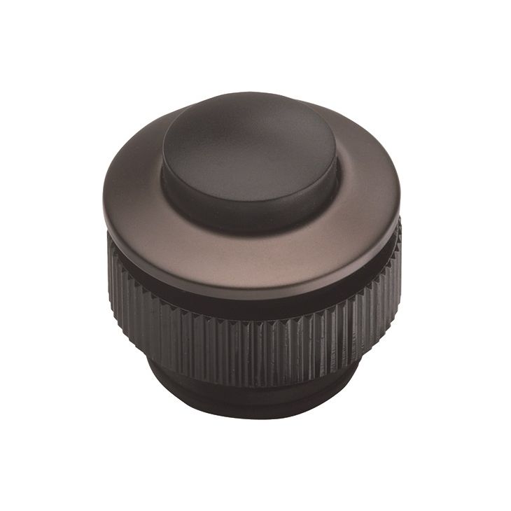Communication de porte et contrôle d'accès - Grothe - PROTACT 420 AL-KS Bouton poussoir rond encastré en aluminium noir, IP 54 - 62013