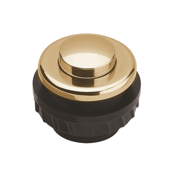 Communication de porte et contrôle d'accès - Grothe - PROTACT 340 GO Bouton poussoir rond encastré en laiton, IP 54 - 62025